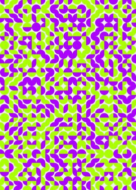 Soyut Geometrik Desen üretken hesaplama sanatı çizimi 