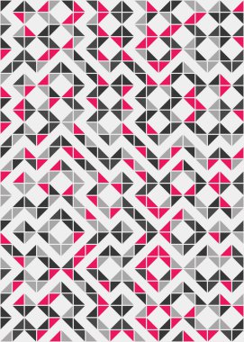 Soyut Geometrik Desen üretken hesaplama sanatı çizimi 