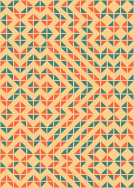 Soyut Geometrik Desen, hesaplama sanatı çizimi