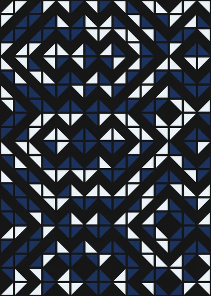 Pola Geometrik Abstrak Ilustrasi Seni Komputasional - Stok Vektor