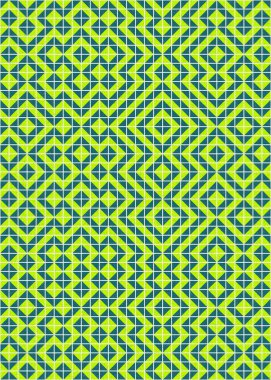 Soyut Geometrik Desen üretken hesaplama sanatı çizimi 