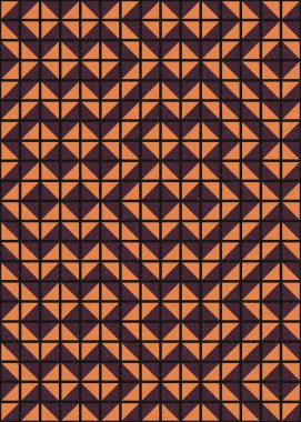 Soyut Geometrik Desen üretken hesaplama sanatı çizimi 