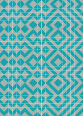 Soyut Geometrik Desen üretken hesaplama sanatı çizimi 