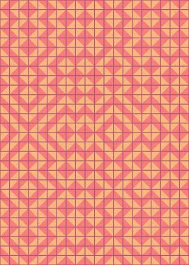 Soyut Geometrik Desen üretken hesaplama sanatı çizimi 