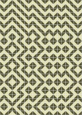 Soyut Geometrik Desen üretken hesaplama sanatı çizimi 