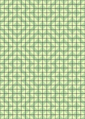 Soyut Geometrik Desen üretken hesaplama sanatı çizimi 