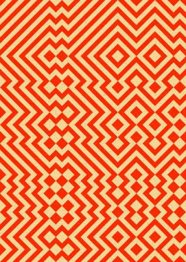 Soyut Geometrik Desen üretken hesaplama sanatı çizimi 