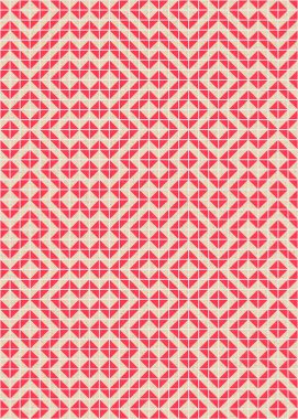 Soyut Geometrik Desen üretken hesaplama sanatı çizimi 