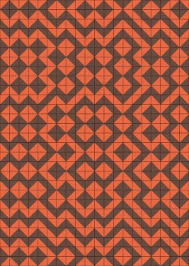 Soyut Geometrik Desen üretken hesaplama sanatı çizimi 