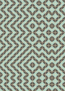 Soyut Geometrik Desen üretken hesaplama sanatı çizimi 