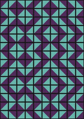 Soyut Geometrik Desen üretken hesaplama sanatı çizimi 