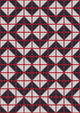 Soyut Geometrik Desen üretken hesaplama sanatı çizimi 