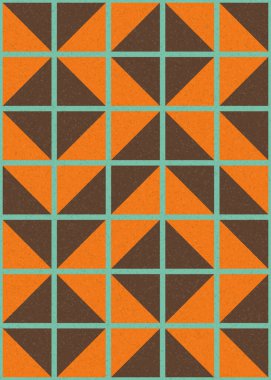 Soyut Geometrik Desen üretken hesaplama sanatı çizimi 