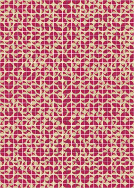 Soyut Geometrik Desen üretken hesaplama sanatı çizimi 