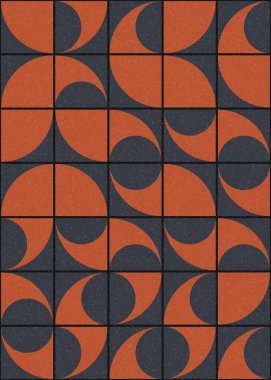 Soyut Geometrik Desen üretken hesaplama sanatı çizimi 