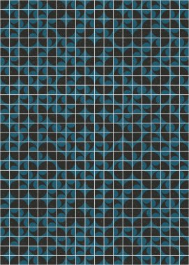 Soyut Geometrik Desen üretken hesaplama sanatı çizimi 