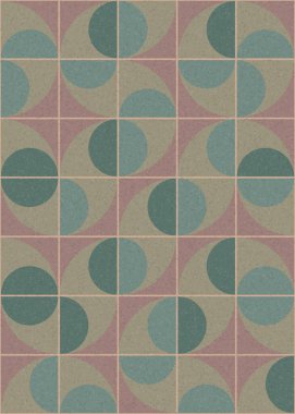 Soyut Geometrik Desen üretken hesaplama sanatı çizimi 