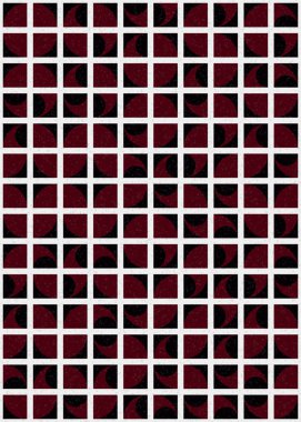 Soyut Geometrik Desen üretken hesaplama sanatı çizimi 