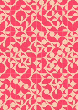 Soyut Geometrik Desen üretken hesaplama sanatı çizimi 