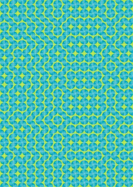 Soyut Geometrik Desen üretken hesaplama sanatı çizimi 