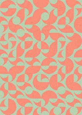 Soyut Geometrik Desen üretken hesaplama sanatı çizimi 