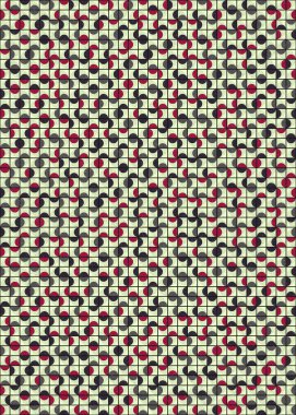 Soyut Geometrik Desen üretken hesaplama sanatı çizimi 