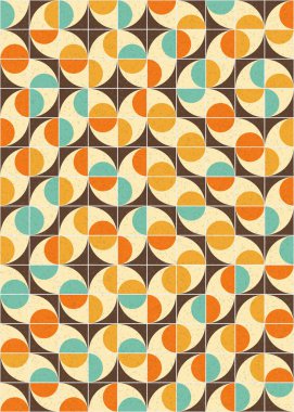 Soyut Geometrik Desen üretken hesaplama sanatı çizimi 