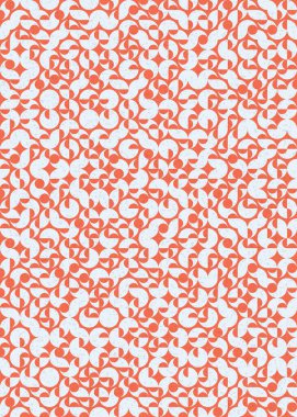 Soyut Geometrik Desen üretken hesaplama sanatı çizimi 