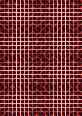 Soyut Geometrik Desen üretken hesaplama sanatı çizimi 