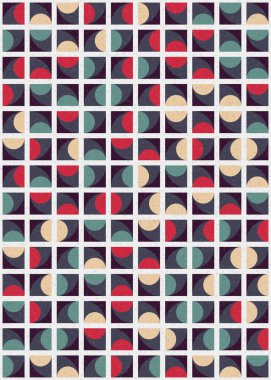 Soyut Geometrik Desen üretken hesaplama sanatı çizimi 