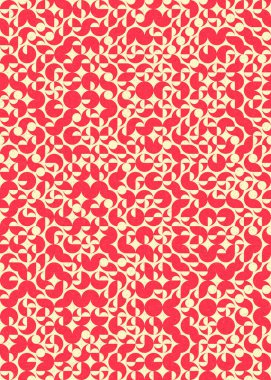 Soyut Geometrik Desen üretken hesaplama sanatı çizimi 