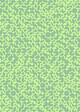 Soyut Geometrik Desen üretken hesaplama sanatı çizimi 