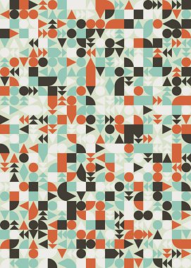 soyut geometrik desen, vektör illüstrasyonu