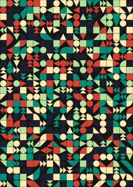 soyut geometrik desen, vektör illüstrasyonu