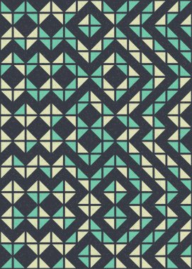 Soyut Geometrik Desen üretken hesaplama sanatı çizimi 