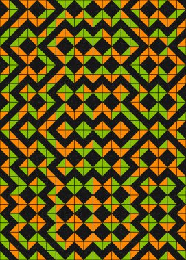 Soyut Geometrik Desen üretken hesaplama sanatı çizimi 