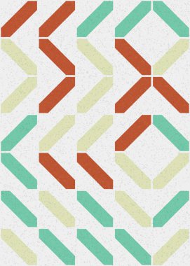 Soyut Geometrik Desen üretken hesaplama sanatı çizimi 