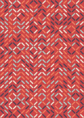 Soyut Geometrik Desen üretken hesaplama sanatı çizimi 