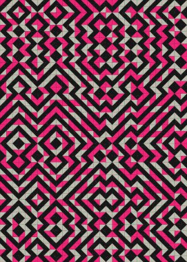 Soyut Geometrik Desen üretken hesaplama sanatı çizimi 