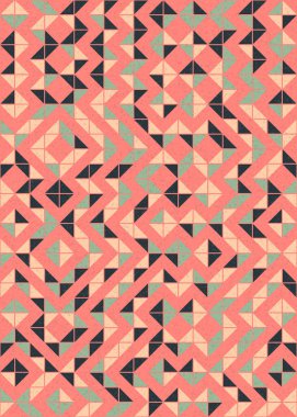 Soyut Geometrik Desen üretken hesaplama sanatı çizimi 