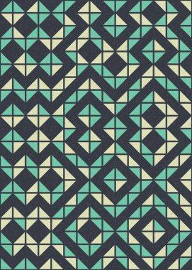 Soyut Geometrik Desen üretken hesaplama sanatı çizimi 