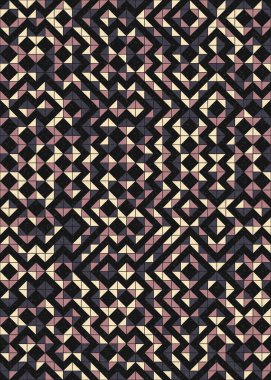 Soyut Geometrik Desen üretken hesaplama sanatı çizimi 