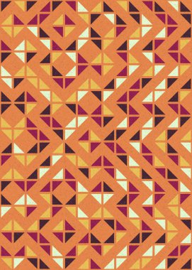 Soyut Geometrik Desen üretken hesaplama sanatı çizimi 