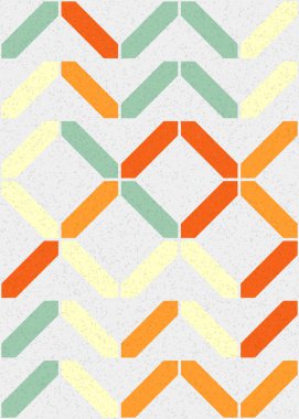 Soyut Geometrik Desen üretken hesaplama sanatı çizimi 