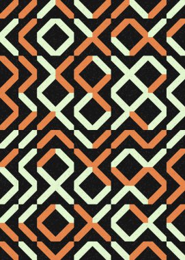 Soyut Geometrik Desen üretken hesaplama sanatı çizimi 