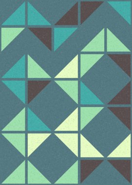 Soyut Geometrik Desen üretken hesaplama sanatı çizimi 