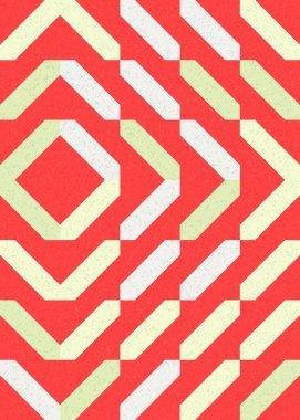 Soyut Geometrik Desen üretken hesaplama sanatı çizimi 