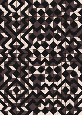 Soyut Geometrik Desen üretken hesaplama sanatı çizimi 