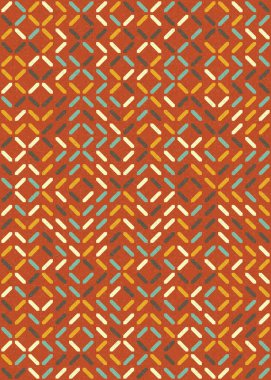 Soyut Geometrik Desen üretken hesaplama sanatı çizimi 