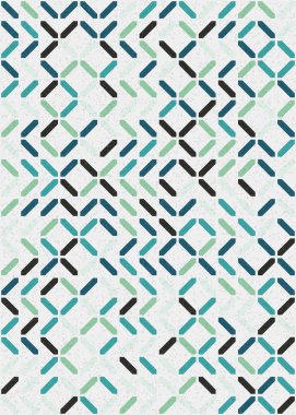 Soyut Geometrik Desen üretken hesaplama sanatı çizimi 